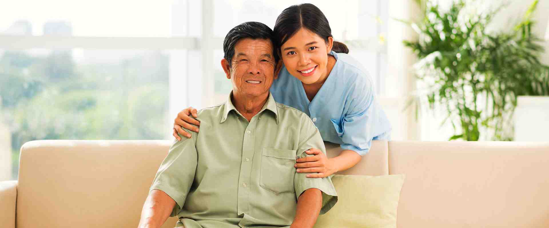 caregiver and her senior patient